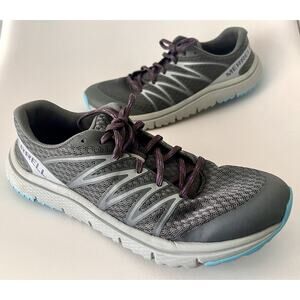 Merrell Overhaul Barefoot Running Shoes Womens 7.5 Gray Purple NWOB Trail Hiking
